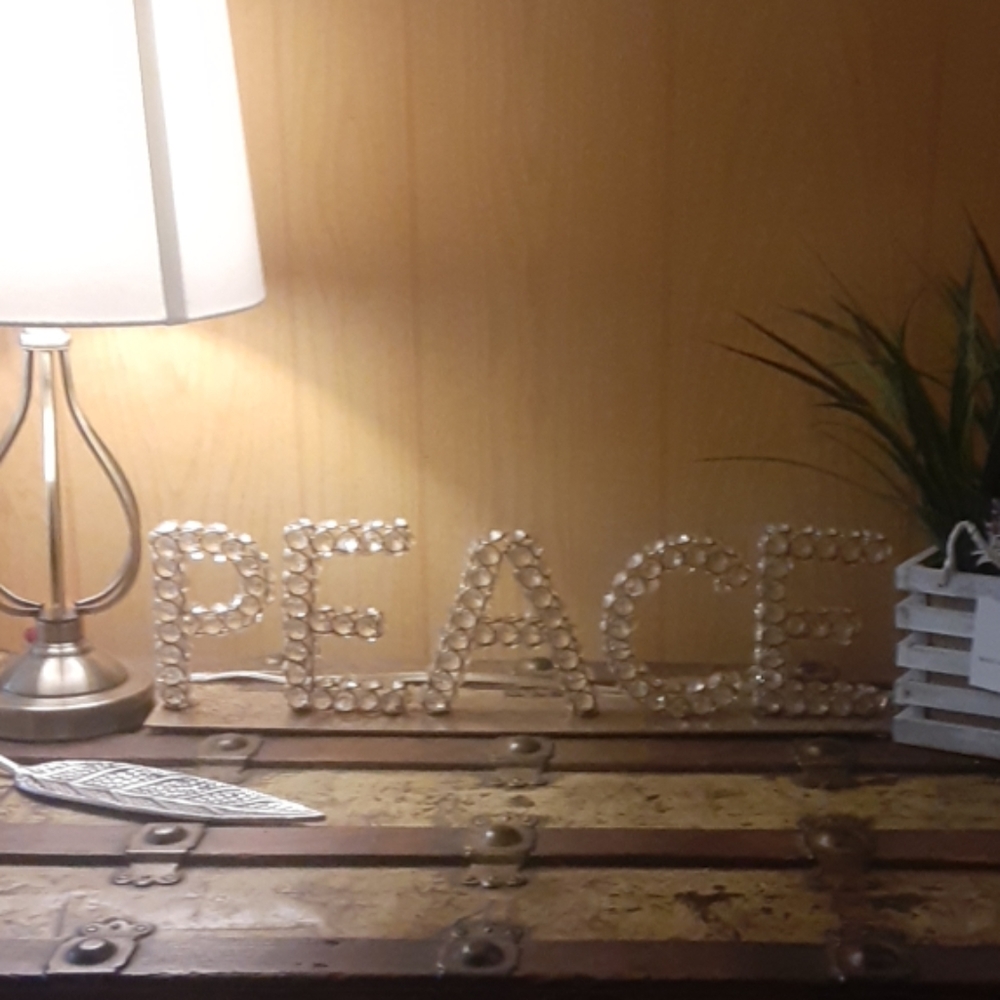 "PEACE" decor piece